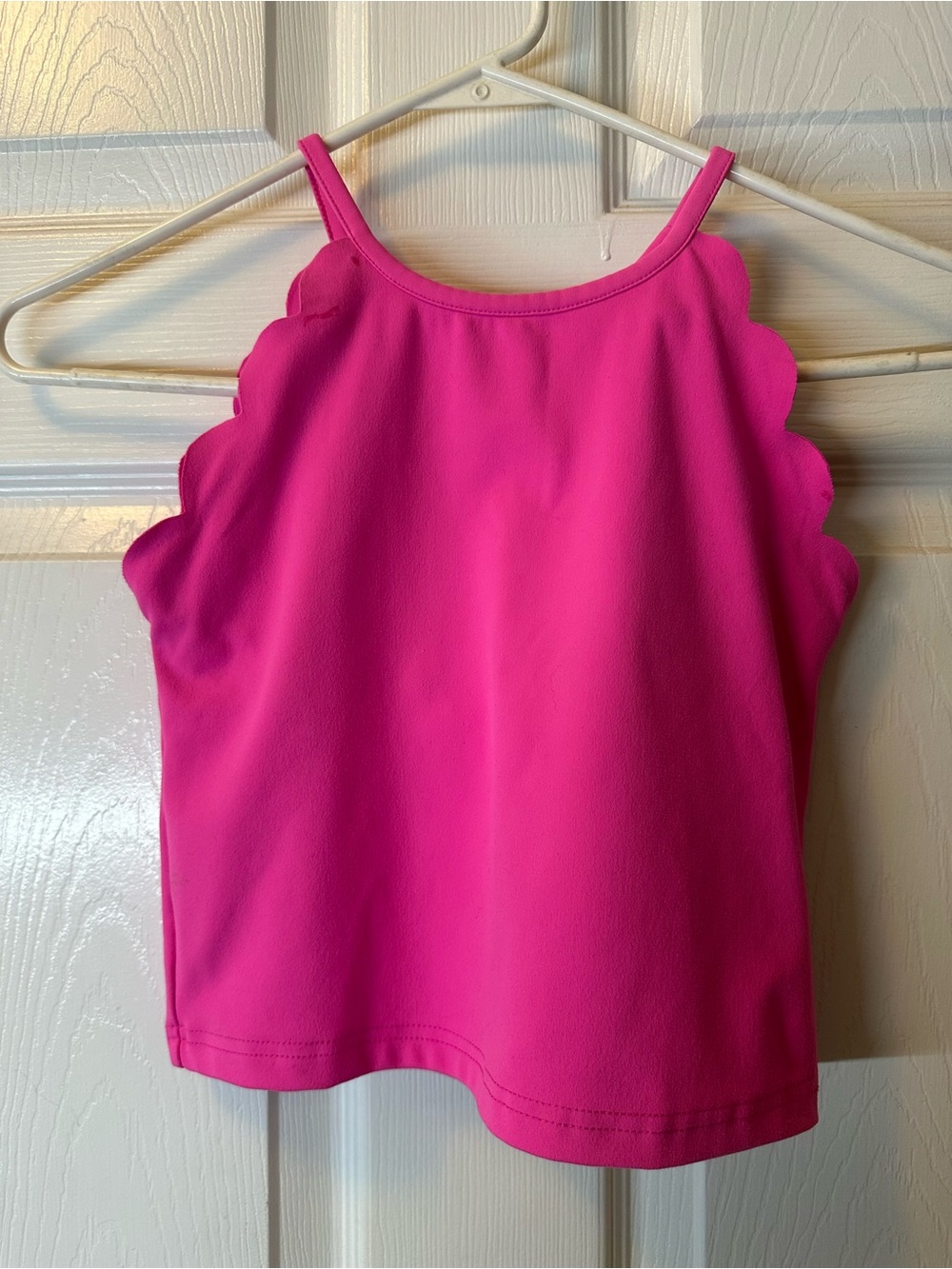 Scallop Edge Pink Girl Tank Top/Skort